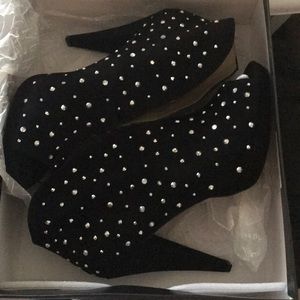 INC Heeled Peep Toe Booties New